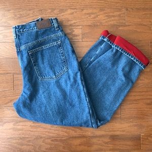 L.L. Bean Vtg. Double L Relaxed Fleece Lined Jeans